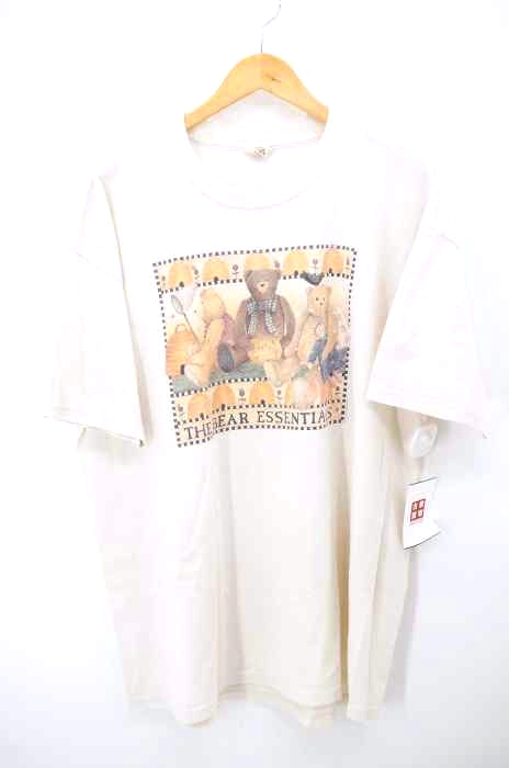 USED古着（ユーズドフルギ） 90S USA製 Vermont Cotton Co クマ プリントTシャツ メンズ トップス