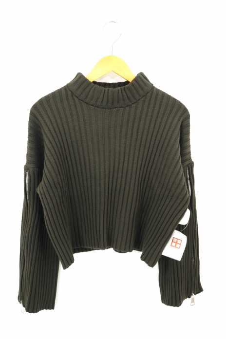 ZARA KNIT（ザラニット） サイドジップ ハイネックニット レディース トップス