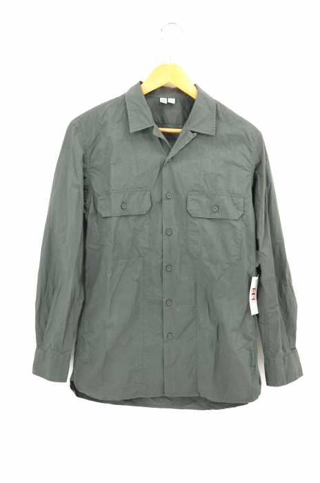 UNIQLO U（ユニクロユー） 長袖オープンカラーシャツ メンズ トップス