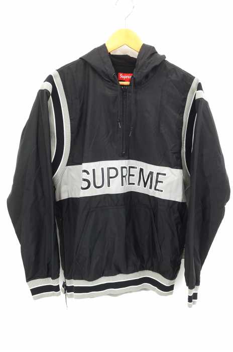 Supreme （シュプリーム） 15SS Team Pullover ナイロン プルオーバーパーカー メンズ トップス