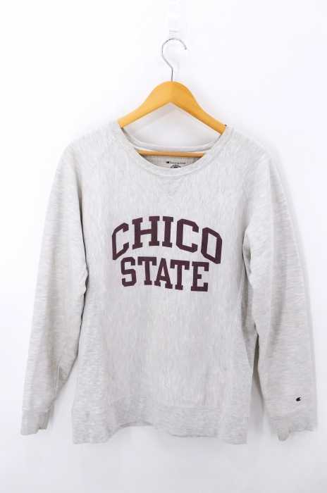 Champion (チャンピオン) REVERSE WEAVE プリントクルーネックスウェット メンズ トップス