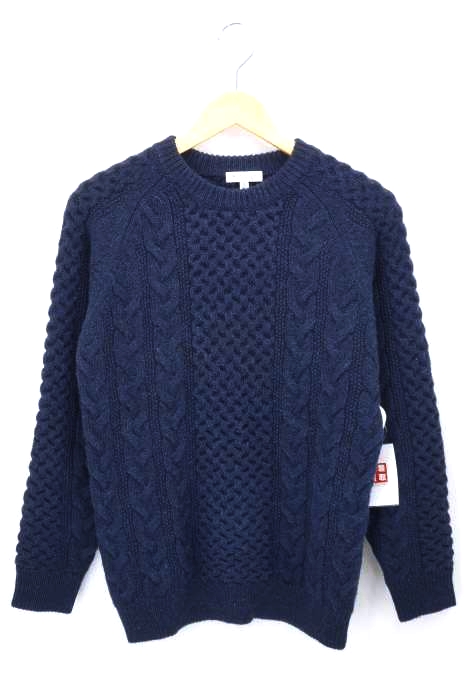 BEAUTY&YOUTH UNITED ARROWS（ビューティーアンドユースユナイテッドアローズ） ALPC ARAN CREW アルパカ混紡 アランニットセーター メンズ トップス
