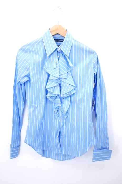 RALPH LAUREN（ラルフローレン） ストライプフリルシャツ レディース トップス
