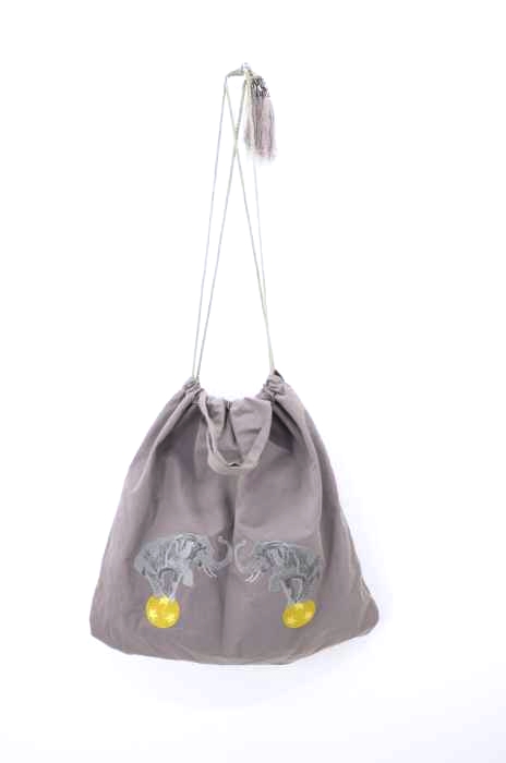 ear PAPILLONNER（イアパピヨネ） 2way サーカス刺繍 ハンドバッグ レディース バッグ