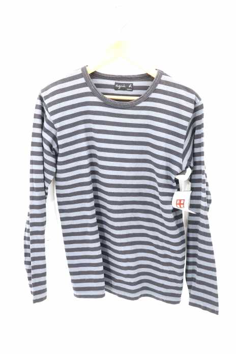 agnes b. （アニエスベー） クルーネック ボーダーカットソー レディース トップス