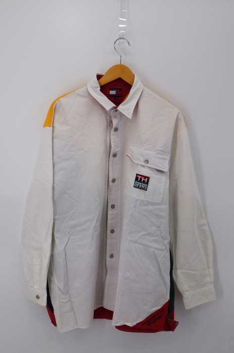TOMMY HILFIGER （トミーヒルフィガー） 90年代 SALING GEAR バッグフラッグ セーリングシャツ メンズ トップス