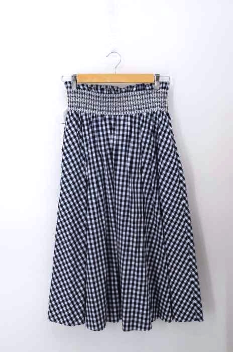 ZARA(ザラ) ギンガムチェックワイドスカート レディース スカート