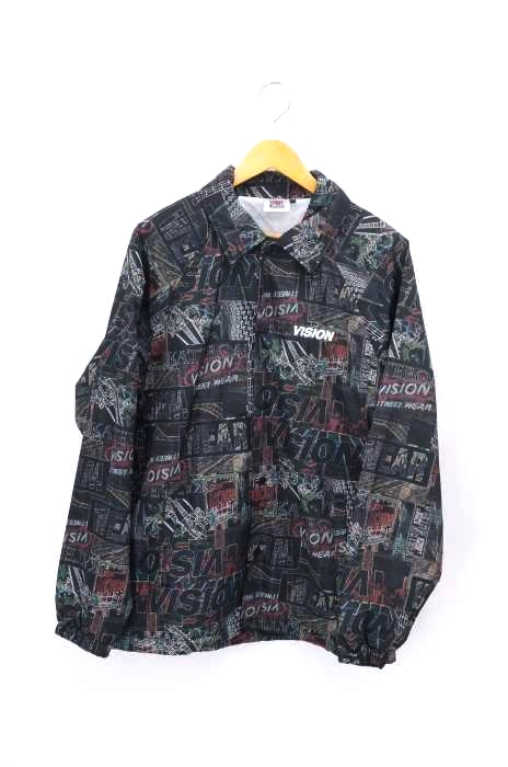 VISION STREET WEAR（ヴィジョンストリートウェア） 総柄コーチジャケット メンズ アウター