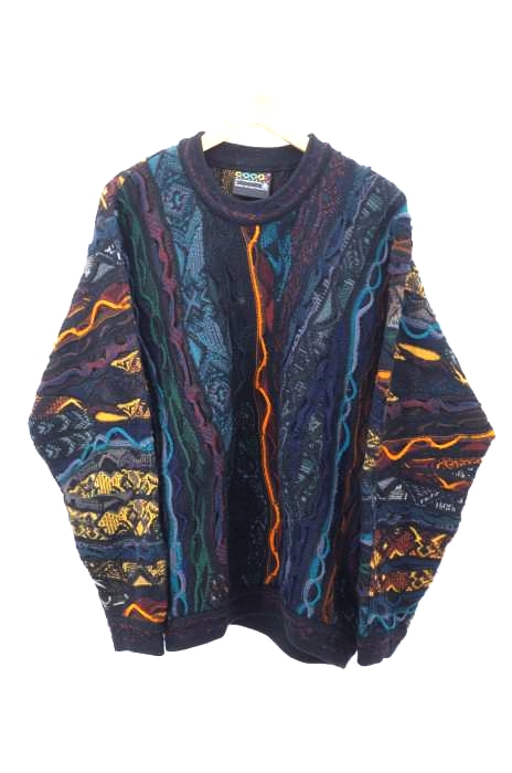 COOGI（クージー） 3D縦編みニットセーター メンズ トップス