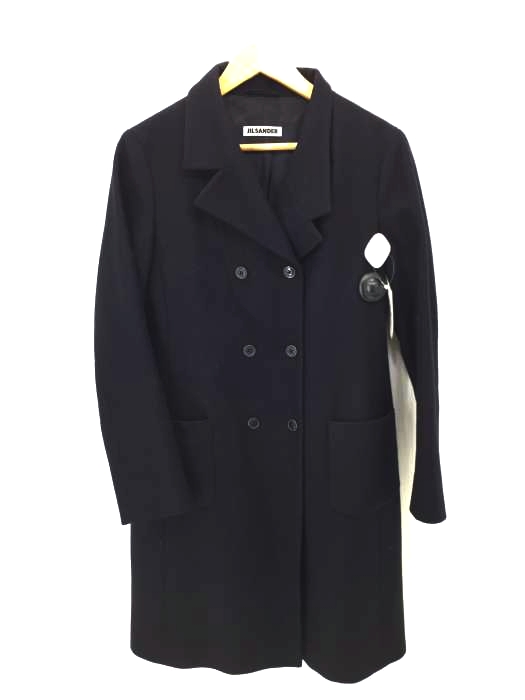 JIL SANDER（ジルサンダー） ダブルブレストメルトンコート レディース アウター