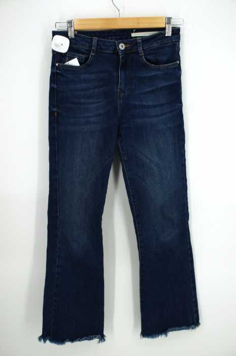 ZARA TRF （ザラティーアールエフ） CROPPED FLARE デニムパンツ レディース パンツ