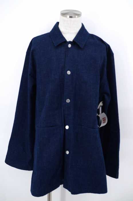 Acne Studios Blå Konst   （アクネストゥディオズブロコンスト） Map Ky アンウォッシュド インディゴ カーペンタージャケット メンズ アウター