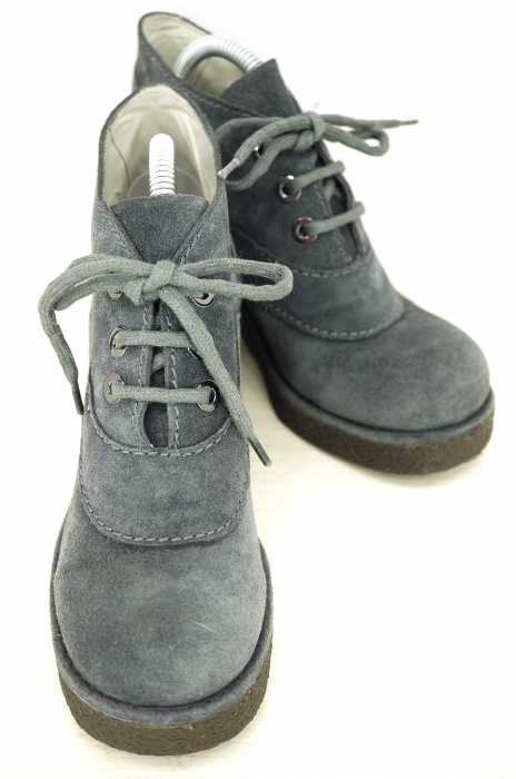 JIL SANDER NAVY （ジルサンダーネイビー） スウェードレースアップショートブーツ レディース シューズ