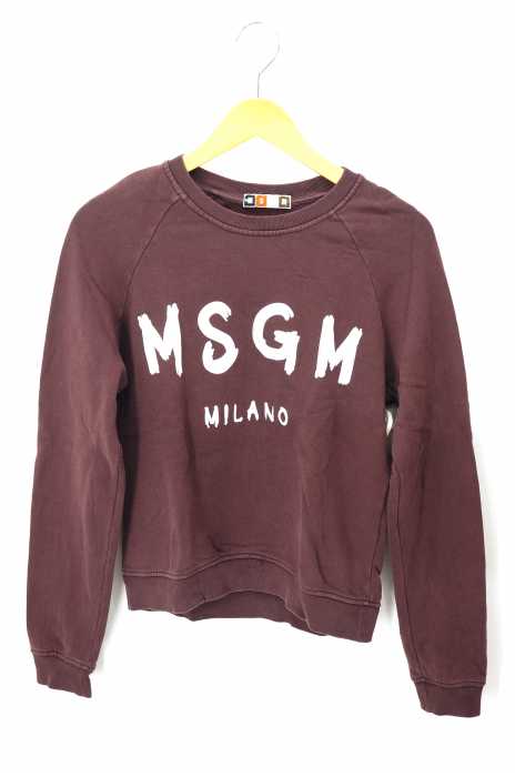 MSGM(エムエスジーエム) ロゴスウェットプルオーバー レディース トップス