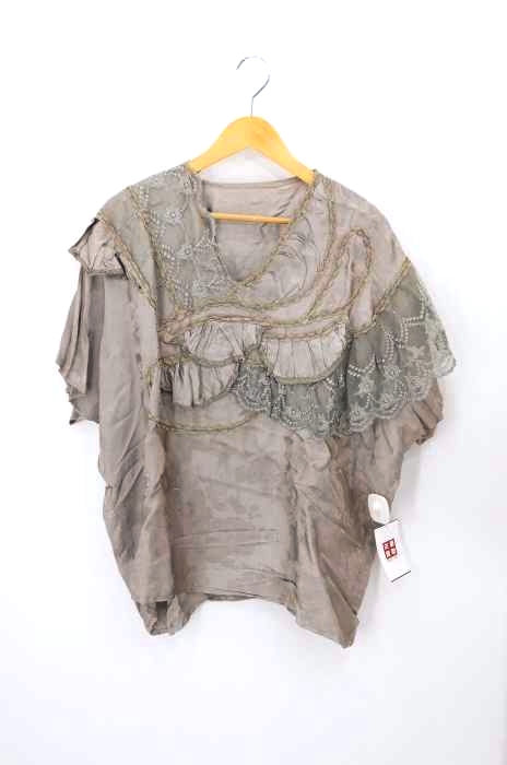 USED古着(ユーズドフルギ) 花柄半袖ブラウス レディース トップス