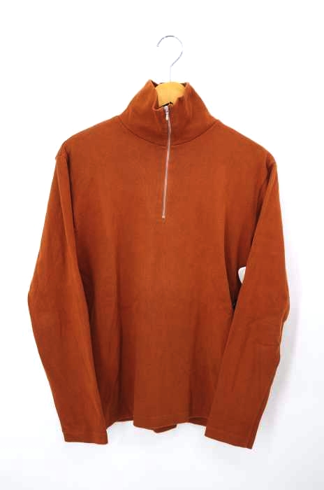 AURALEE（オーラリー） HEAVY RIB HALF-ZIP L/S TEE メンズ トップス