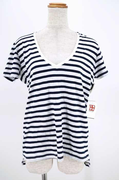 ZARA W collection （ザラ） VネックボーダーTシャツ レディース トップス