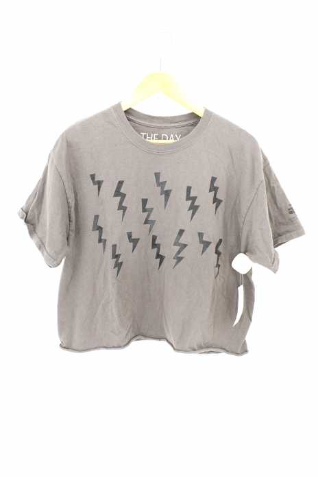 THE DAY ON THE BEACH （ザデイオンザビーチ） プリントビックシルエットTシャツ レディース トップス