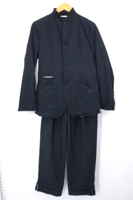 TAKAHIRO MIYASHITA The SoloIst.(タカヒロミヤシタザソロイスト) 17SS 2bテーラードジャケット 切りっぱなし セットアップ メンズ セットアップ