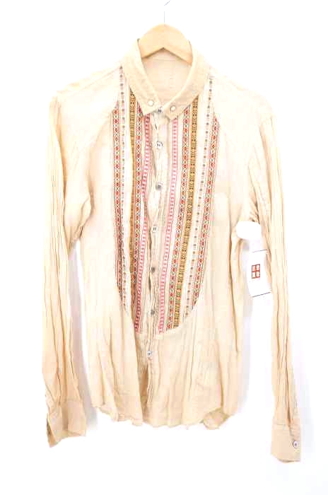 TSUMORI CHISATO（ツモリチサト） 製品染めフラワーウエスタンシャツ メンズ トップス