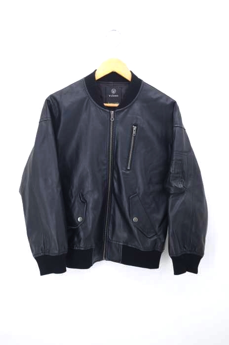 w closet(ダブルクローゼット) フェイクレザーフライトジャケット レディース アウター