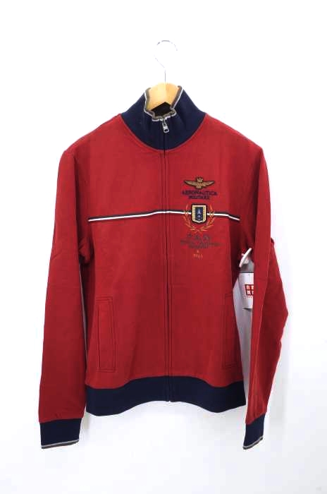 AERONAUTICA MILITARE（アエロナウティカミリターレ） フロント刺繍ジップアップブルゾン メンズ アウター