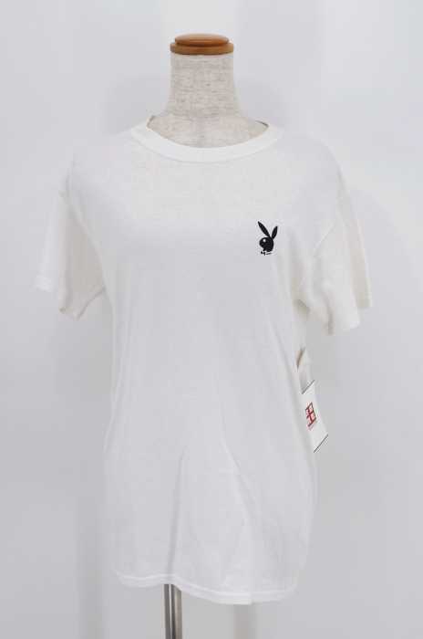 PLAYBOY×JOYRICH （プレイボーイ×ジョイリッチ） 16SS Playboy Basic Tee ロゴプリントTシャツ レディース トップス