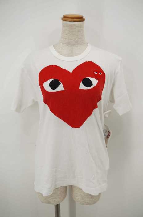 PLAY COMME des GARCONS (プレイコムデギャルソン) AD2016 ハートプリントTシャツ レディース トップス