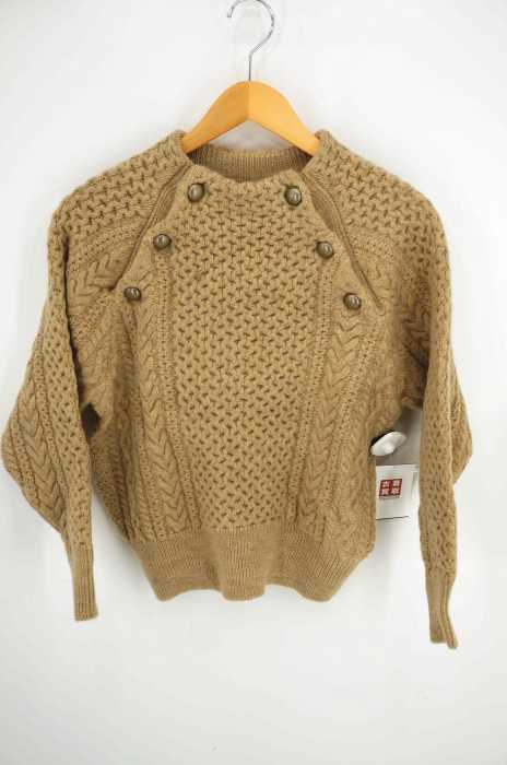 Maison de Beige（メゾンドベージュ） フロントボタンワイドニット レディース トップス