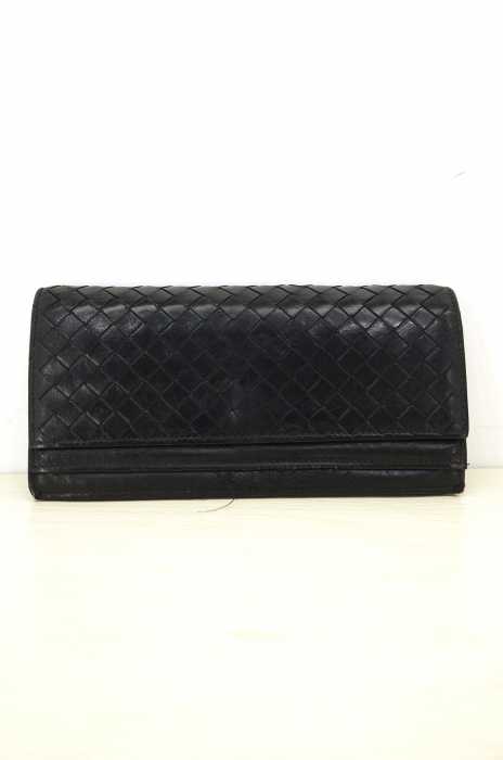 BOTTEGA VENETA(ボッテガヴェネタ) ツインホックレザーロングウォレット メンズ 財布・ケース