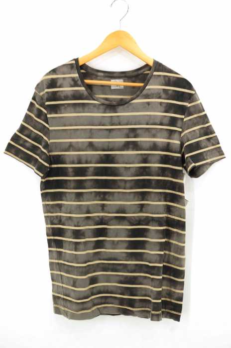 Acne（アクネ） タイダイ ボーダー柄 クルーネックTシャツ メンズ トップス