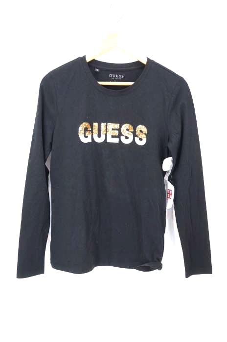 GUESS（ゲス） スパンコールロゴロンT レディース トップス