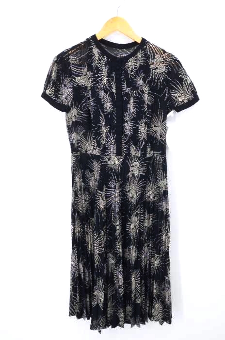 Trussardi トラサルディ 総柄プリーツワンピース レディース ワンピース ブランド古着買取販売バズストア