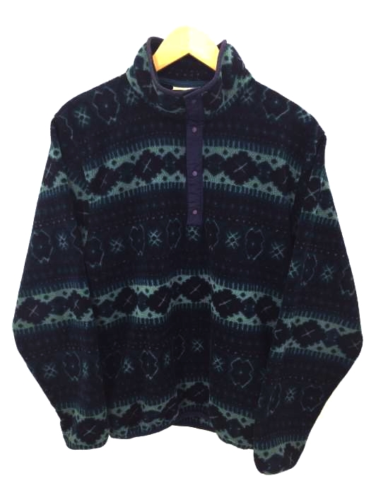 L.L.Bean（エルエルビーン） 70S～80S総柄ハーフスナップフリース メンズ アウター