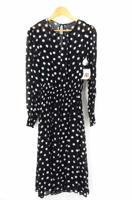 ZARA WOMAN （ザラ ウーマン） ドット柄シースルーワンピース レディース ワンピース