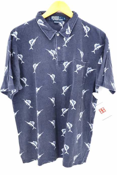 Polo by RALPH LAUREN （ポロバイラルフローレン） 総柄ポロシャツ メンズ トップス