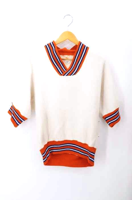 USED古着(ユーズドフルギ) 60～70S Vネック起毛スウェット レディース トップス