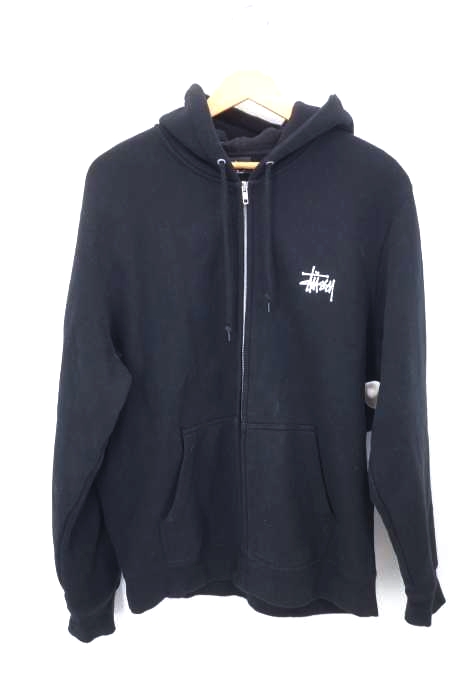 Stussy（ステューシー） ロゴ プリント  ジップアッパーパーカー メンズ トップス