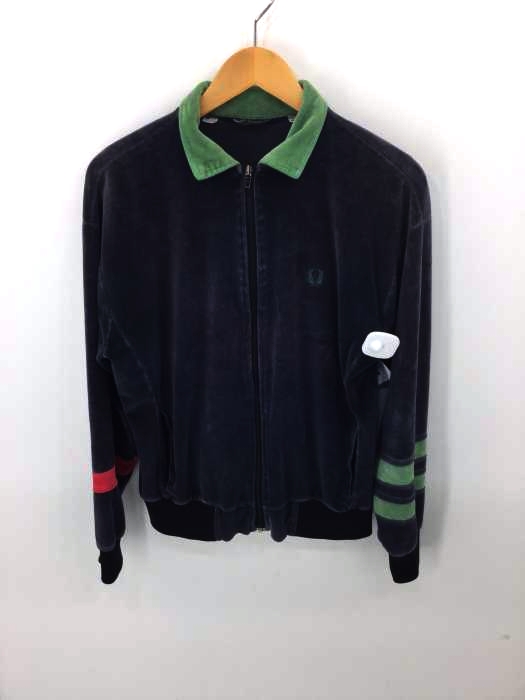 FRED PERRY（フレッドペリー） ロゴ刺繍 ベロア トラックジャケット メンズ トップス