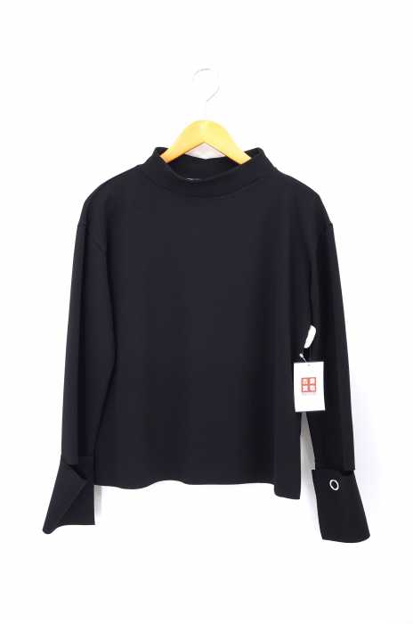 ZARA（ザラ） ボトルネック 変形スリーブトップス レディース トップス