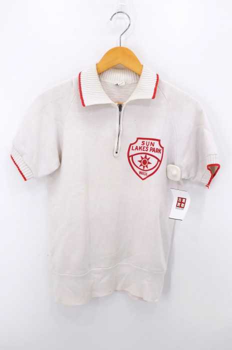 Champion(チャンピオン) 60S ランタグ SUN LAKES PARK ハーフジップ半袖スウェット メンズ トップス