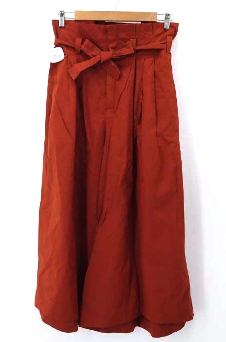 ZARA WOMAN(ザラ ウーマン) ハイウエストベルテッドタックパンツ レディース パンツ