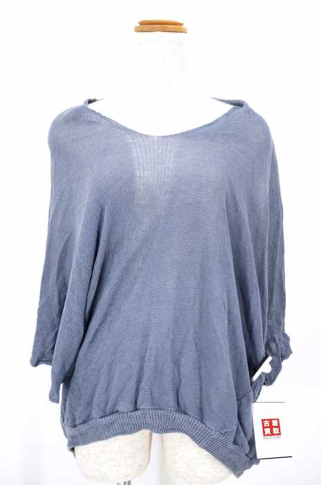 STEPHAN SCHNEIDER(ステファンシュナイダー) 36 BLUE GREYS KNIT ドルマンニットトップス レディース トップス