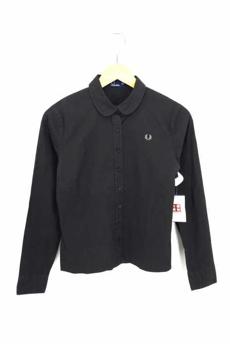 FRED PERRY （フレッドペリー） ロゴ刺繍 ラウンドカラーシャツ レディース トップス