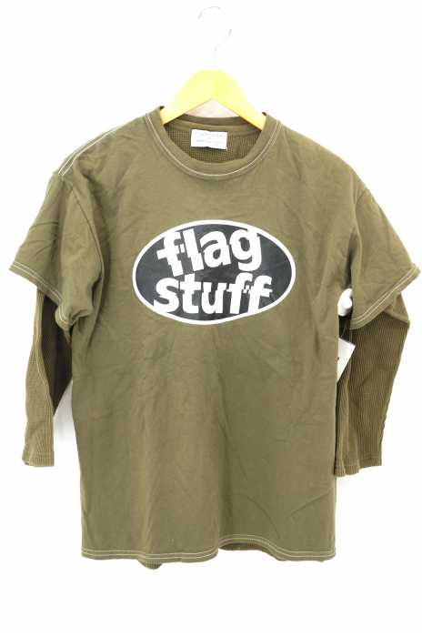 FLAGSTUFF × BEAUTY&YOUTH UNITED ARROWS（フラッグスタッフ ビューティアンドユース） レイヤードカットソー メンズ トップス