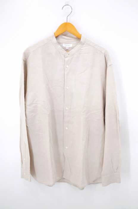 BEAUTY & YOUTH UNITED ARROWS  （ビューティーアンドユースユナイテッドアローズ） 19SS ドレープリネンワイドフォルムバンドカラーシャツ メンズ トップス