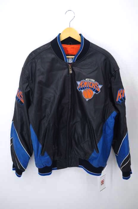 NBA(エヌビーエー) G-3CARL BANKS NEW YORK KNICKS レザーブルゾン メンズ アウター