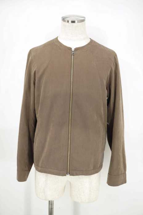 SENCE OF PLACE(センスオブプレイス) velours no coller zip shirt メンズ アウター