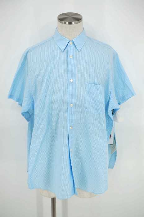 COMME des GARCONS SHIRT (コムデギャルソンシャツ) ギンガムチェックスリットシャツ ポンチョ メンズ トップス
