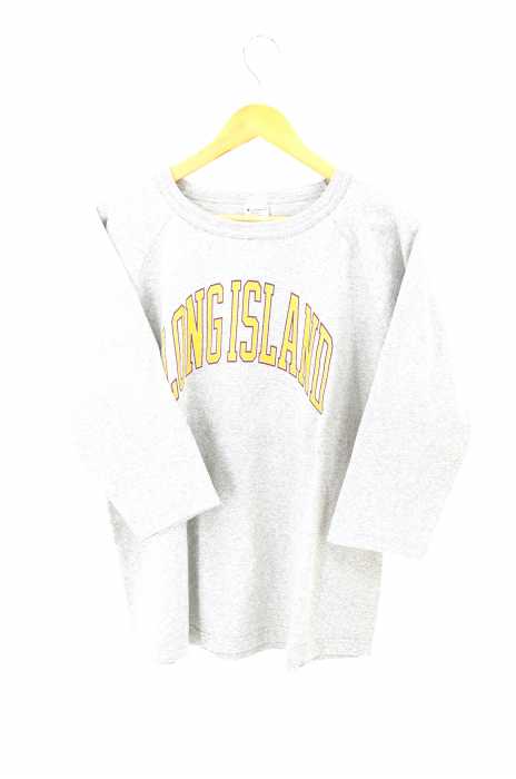 Champion （チャンピオン） 七分丈プリントTシャツ メンズ トップス